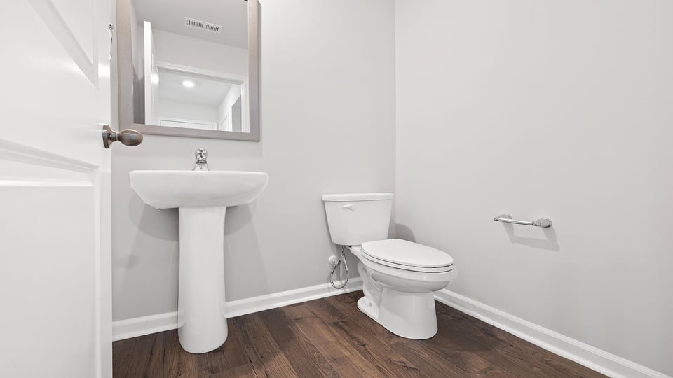 Half bathroom with sink.