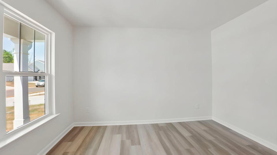 Flex room with windows.