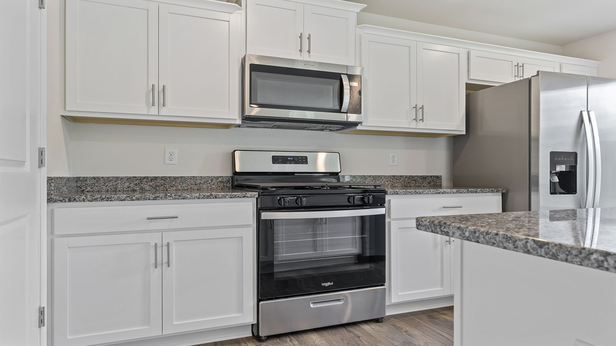 Stainless steel appliances.