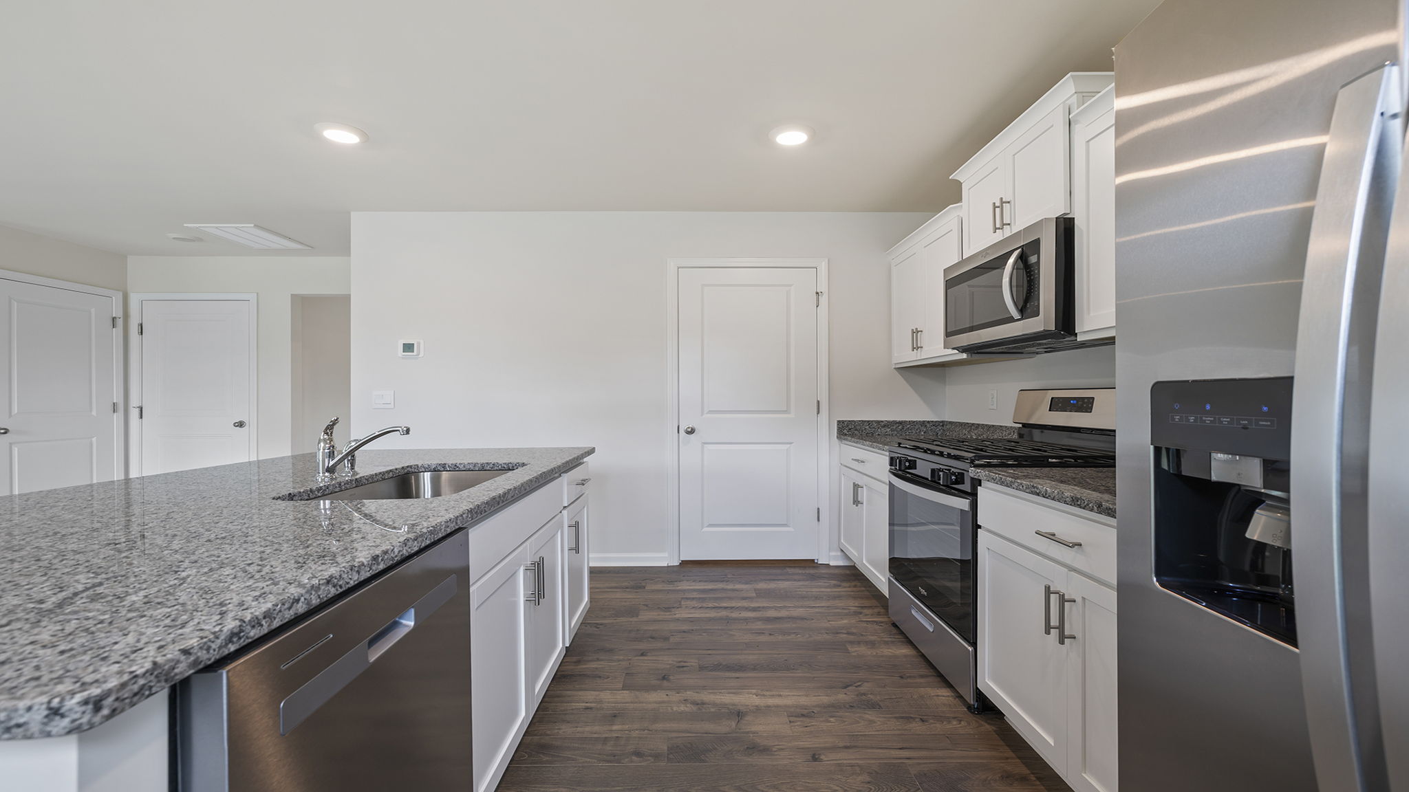 Stainless steel appliances.