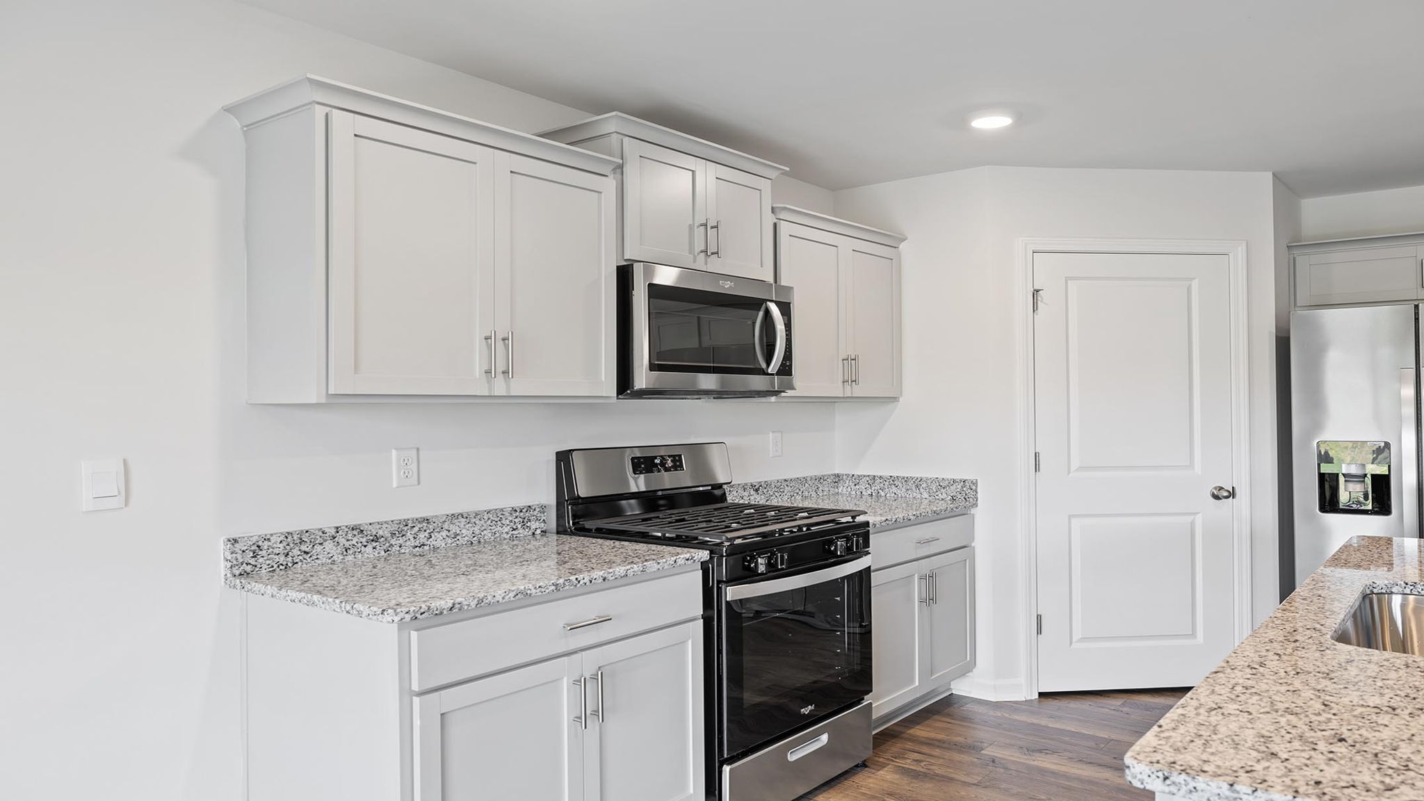 Stainless steel appliances.