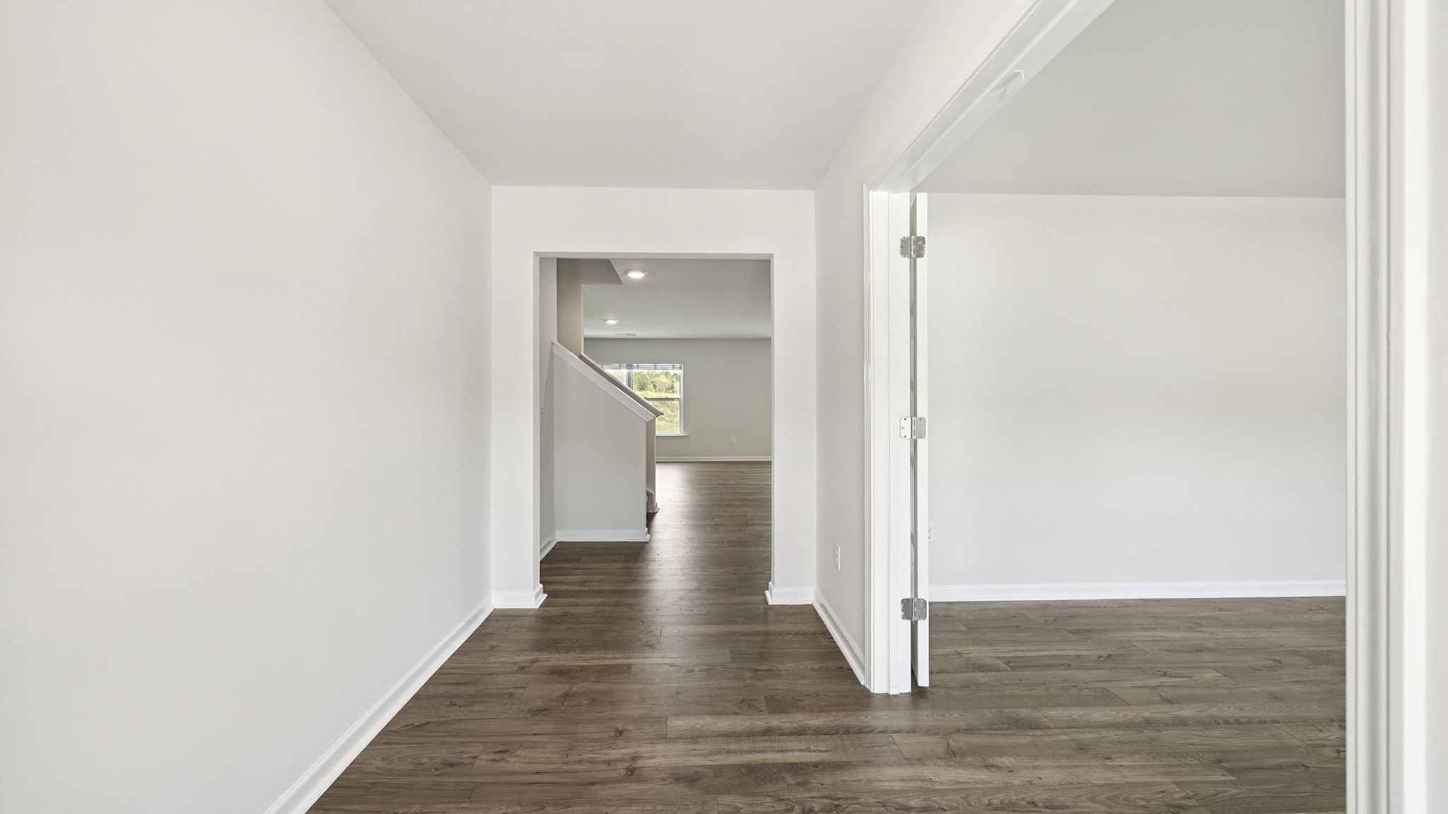 View of hallway to the living area.