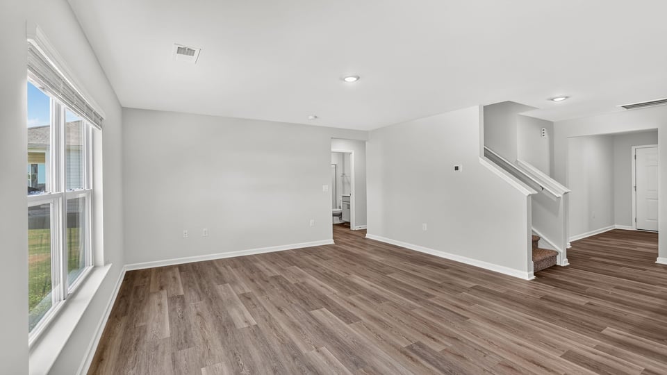 Living area with windows.
