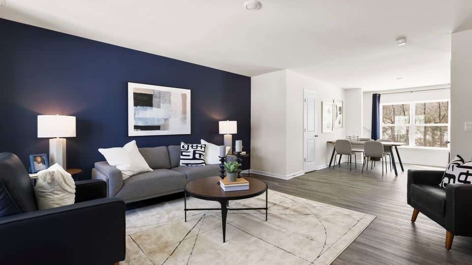 Living area with windows.