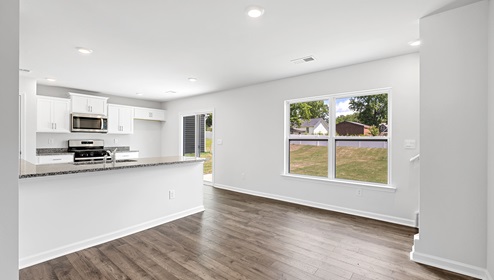 Living room with windows.