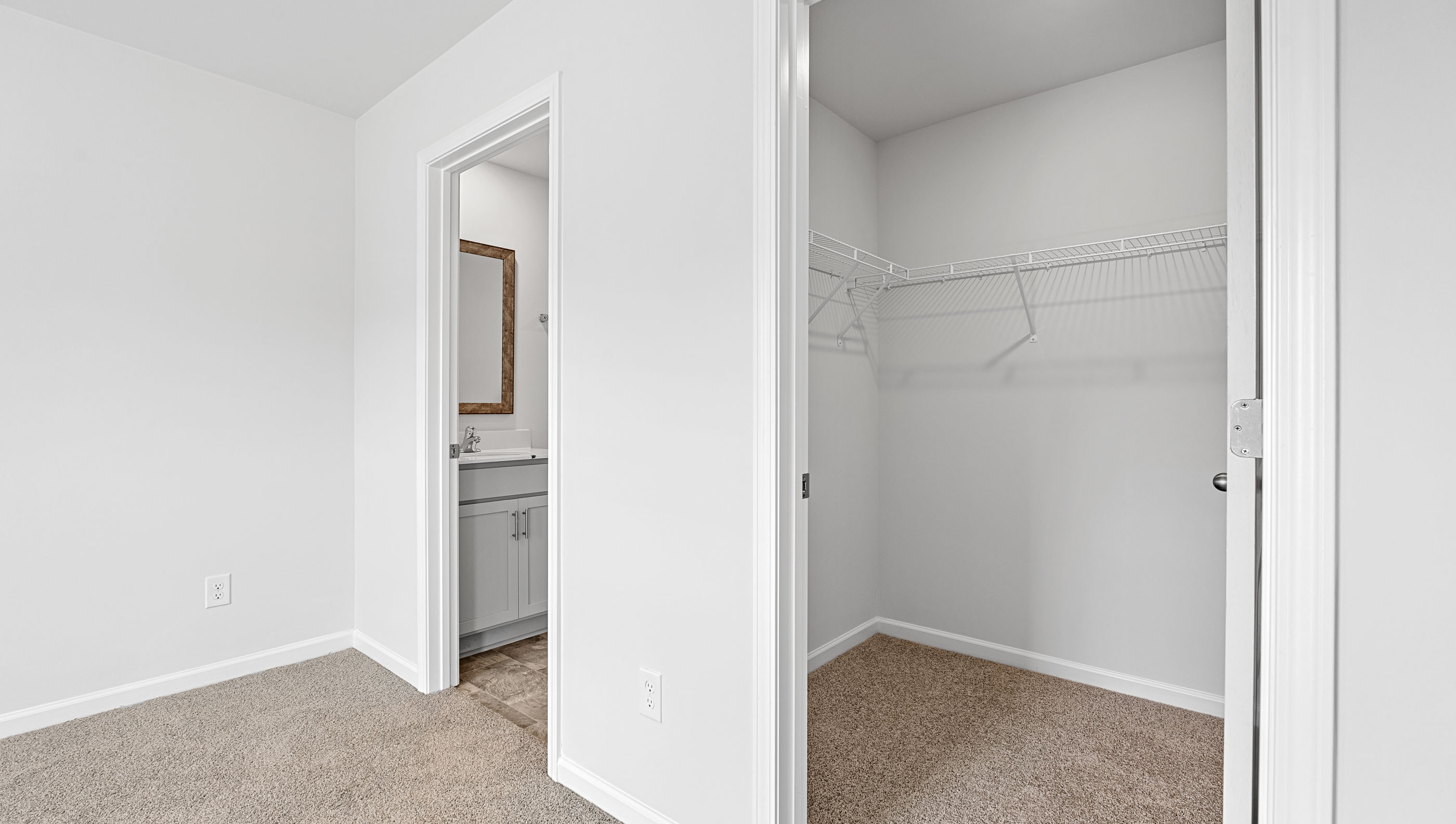 Bathroom with closet.