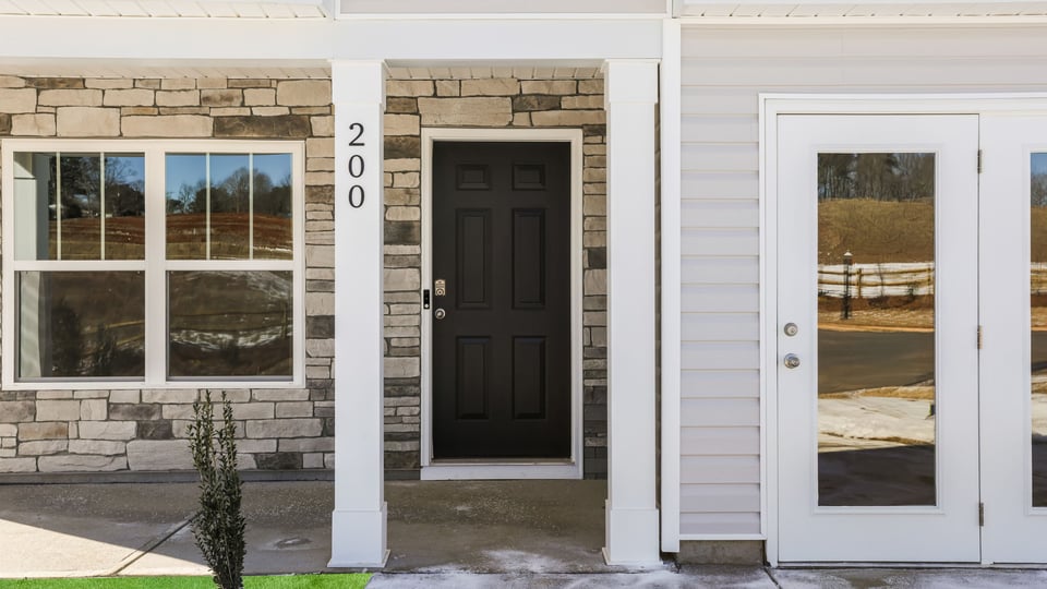 Front exterior of the model home.