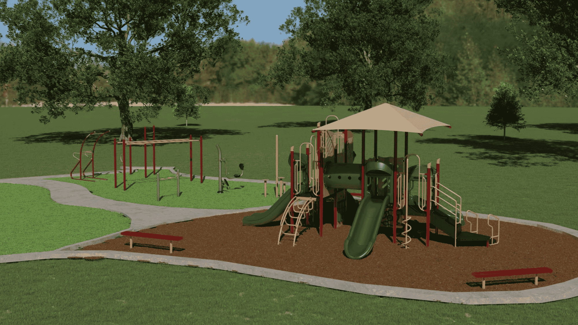 Rendering of the amenities.