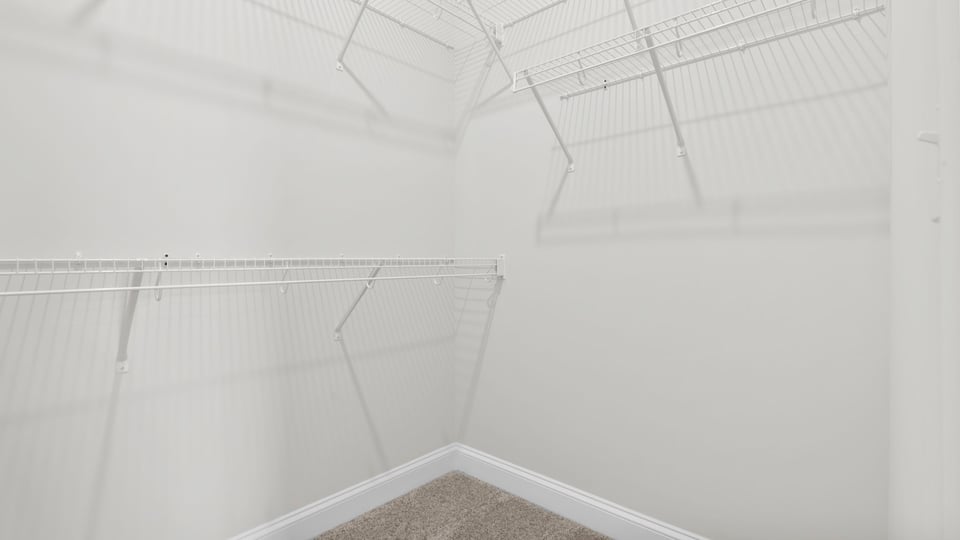 Walk in closet of home.