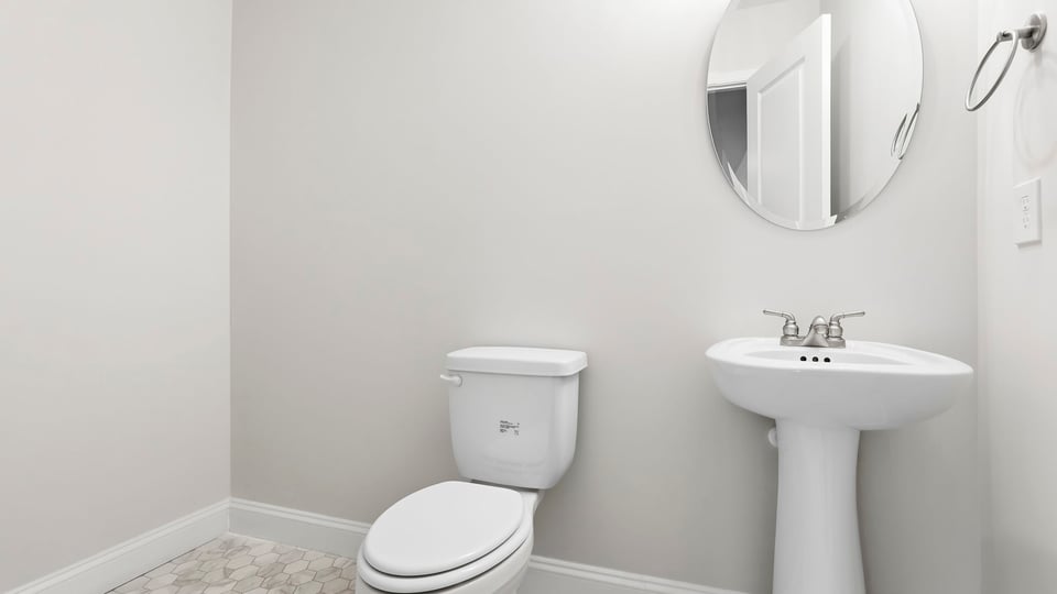 Bathroom with toilet.