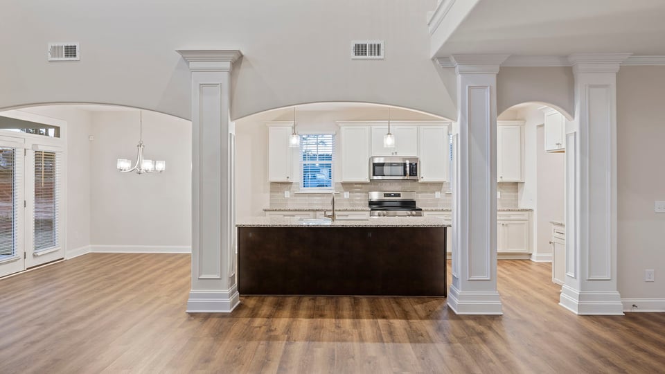 Kitchen with island.