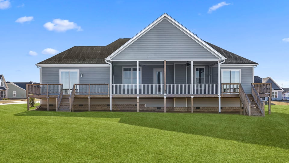 Exterior backyard of home.