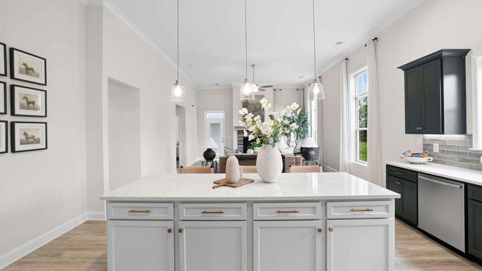 Kitchen with island.