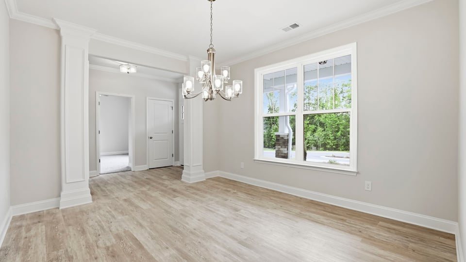 Flex room with windows.