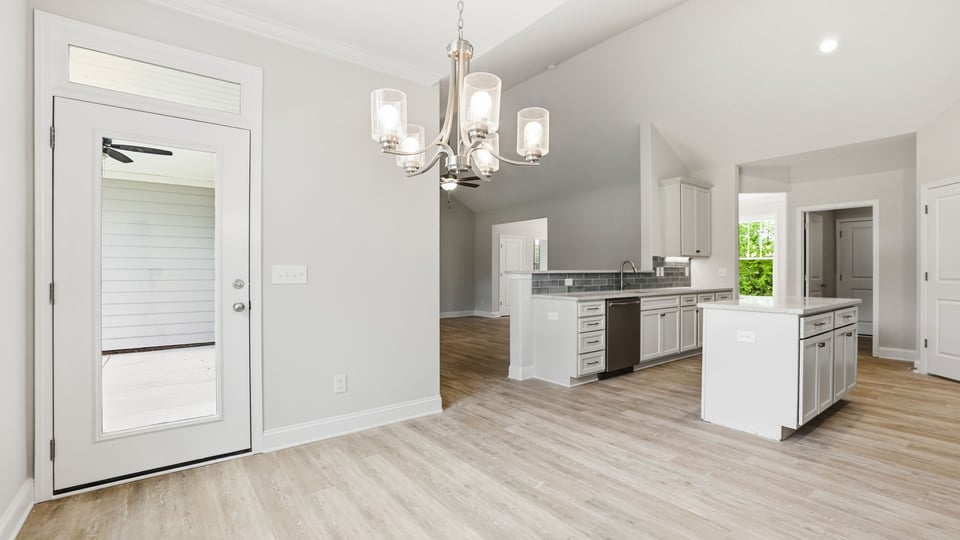 View of kitchen.