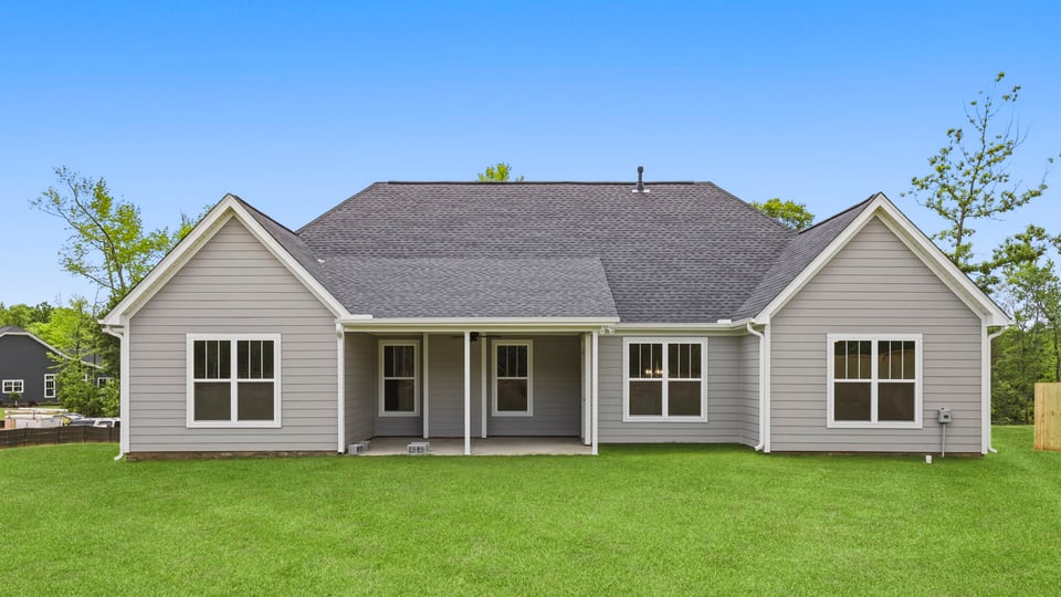 Back exterior of home.