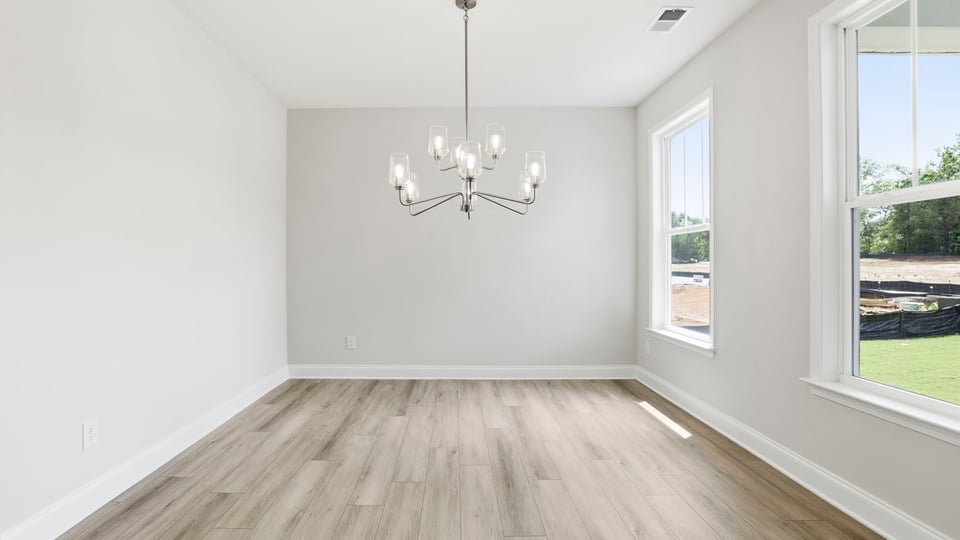 Flex room with windows.