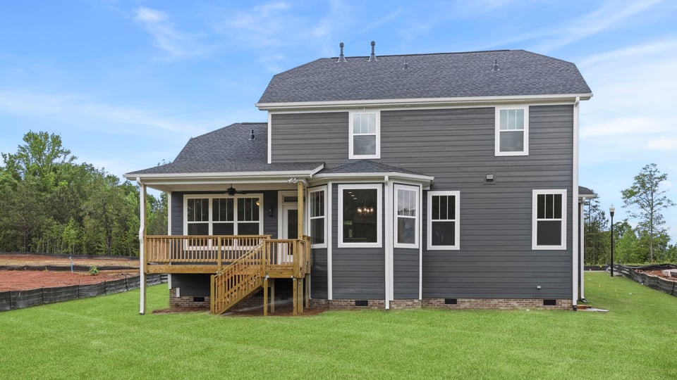 Back exterior of home.