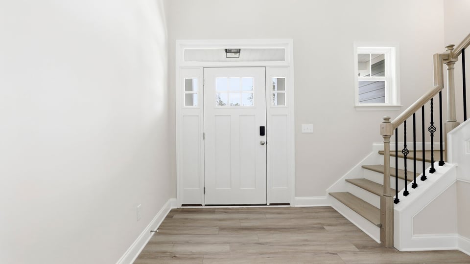 View of front door.