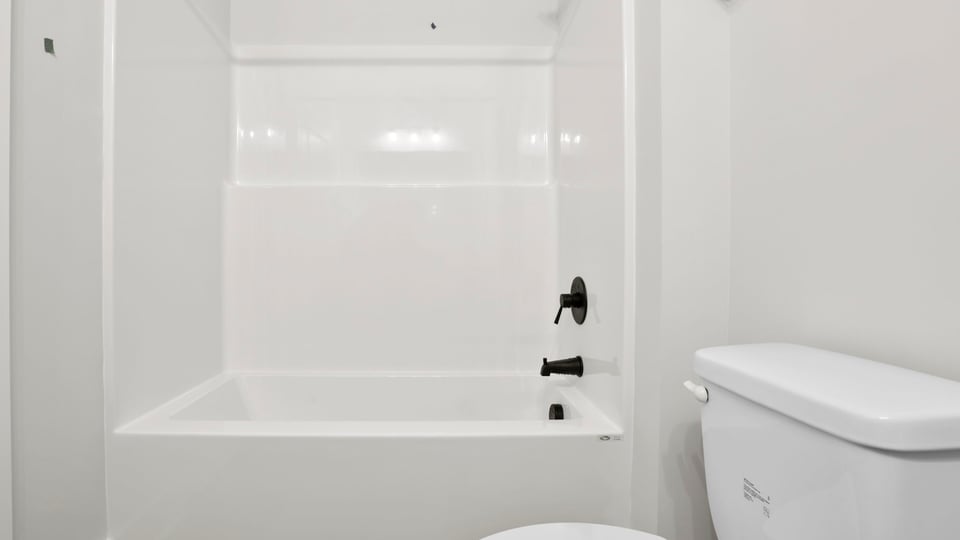 Bathroom with tub.
