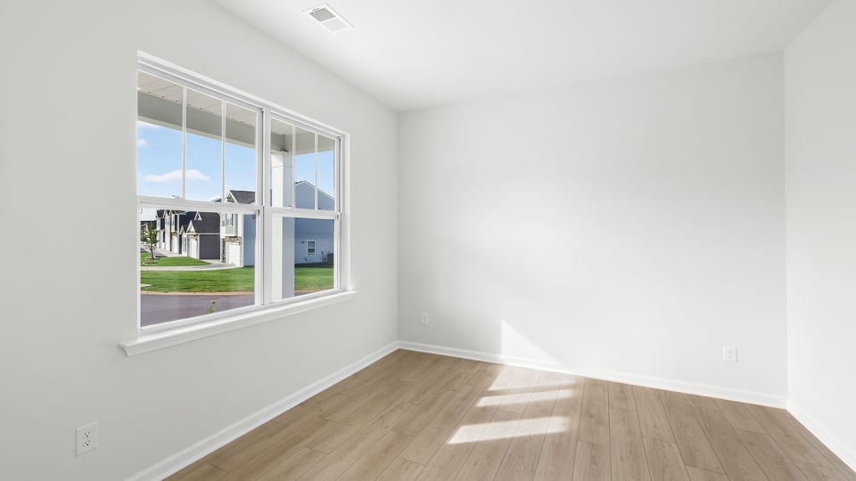 Flex room with windows.