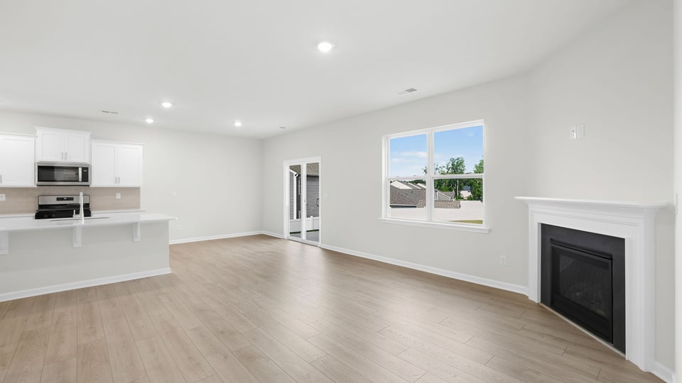 Kitchen with island.