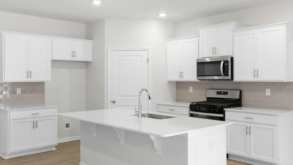 Kitchen with island.
