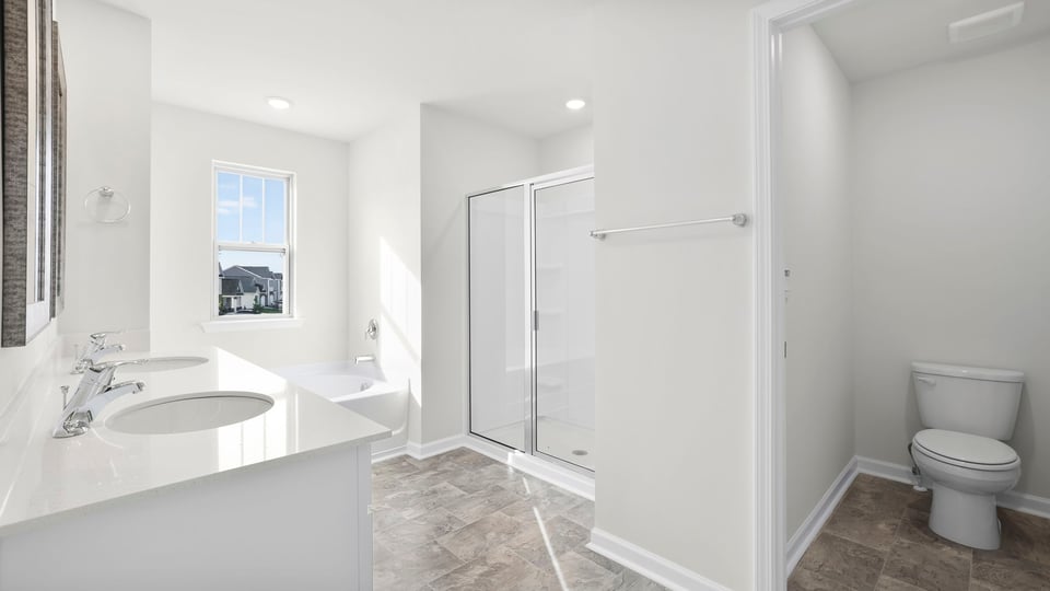 Bathroom with tub.