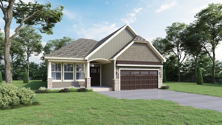 Rendering of outside of home.
