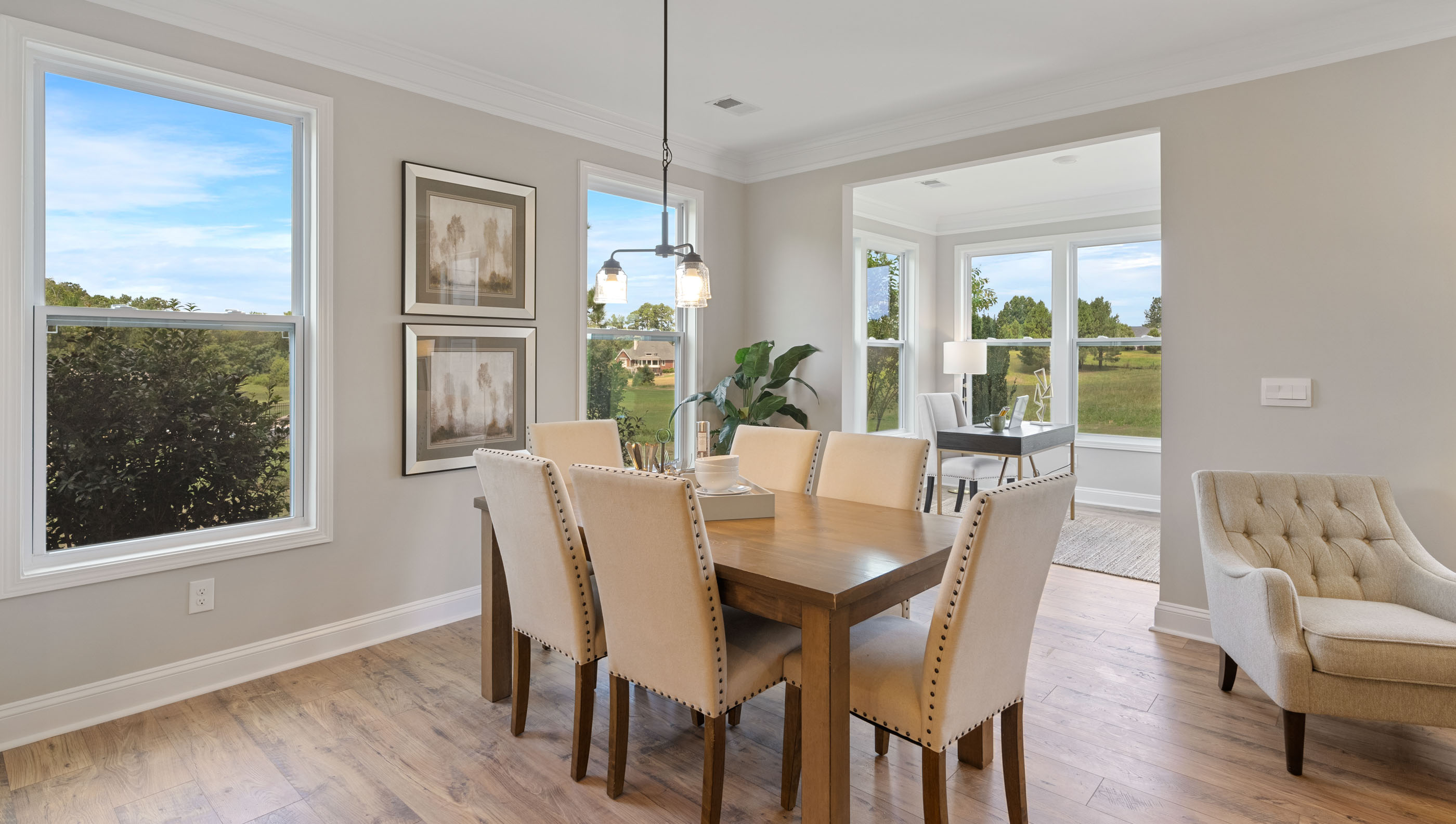 Sunroom area of home.