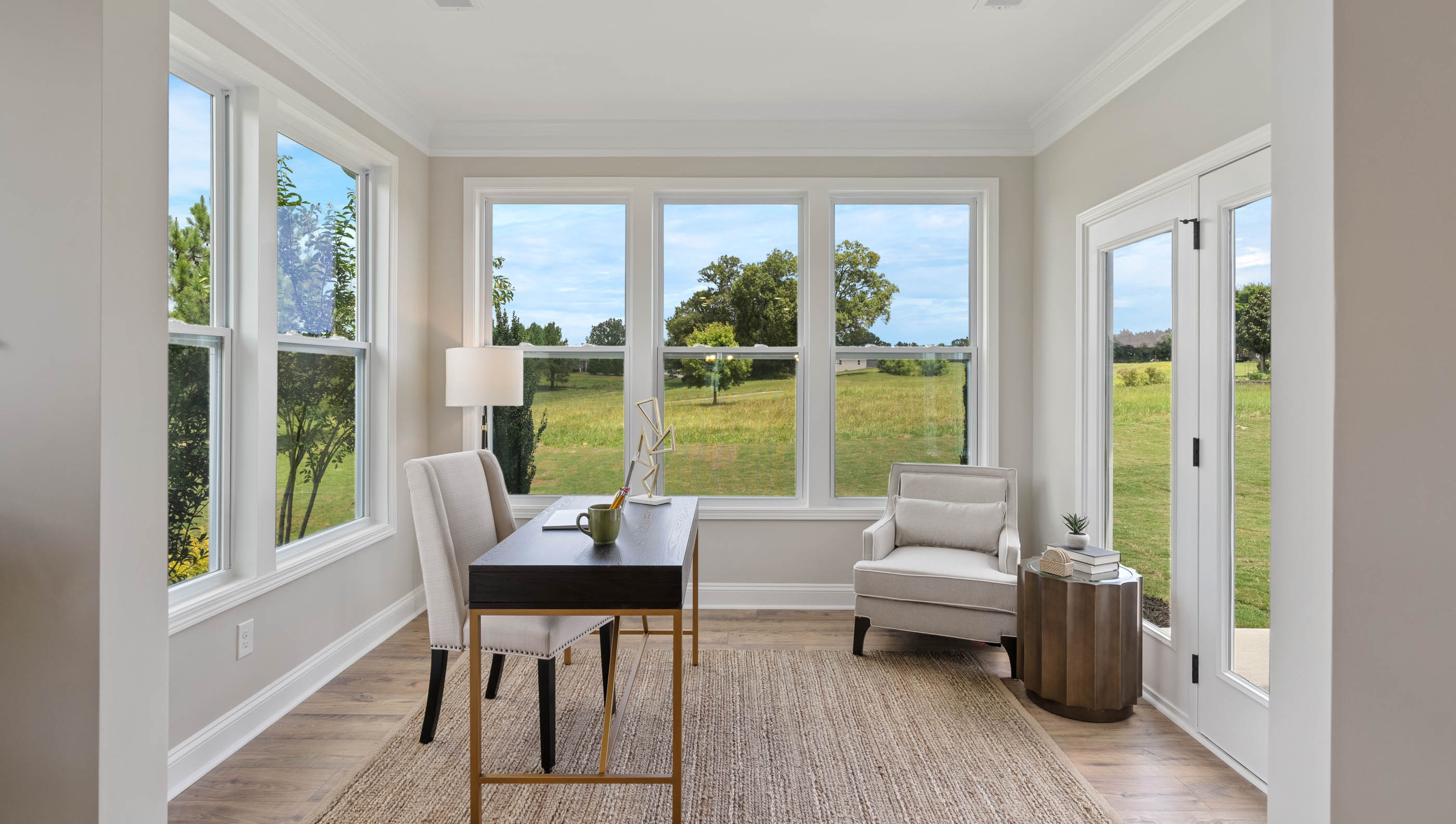 Sunroom area of home.