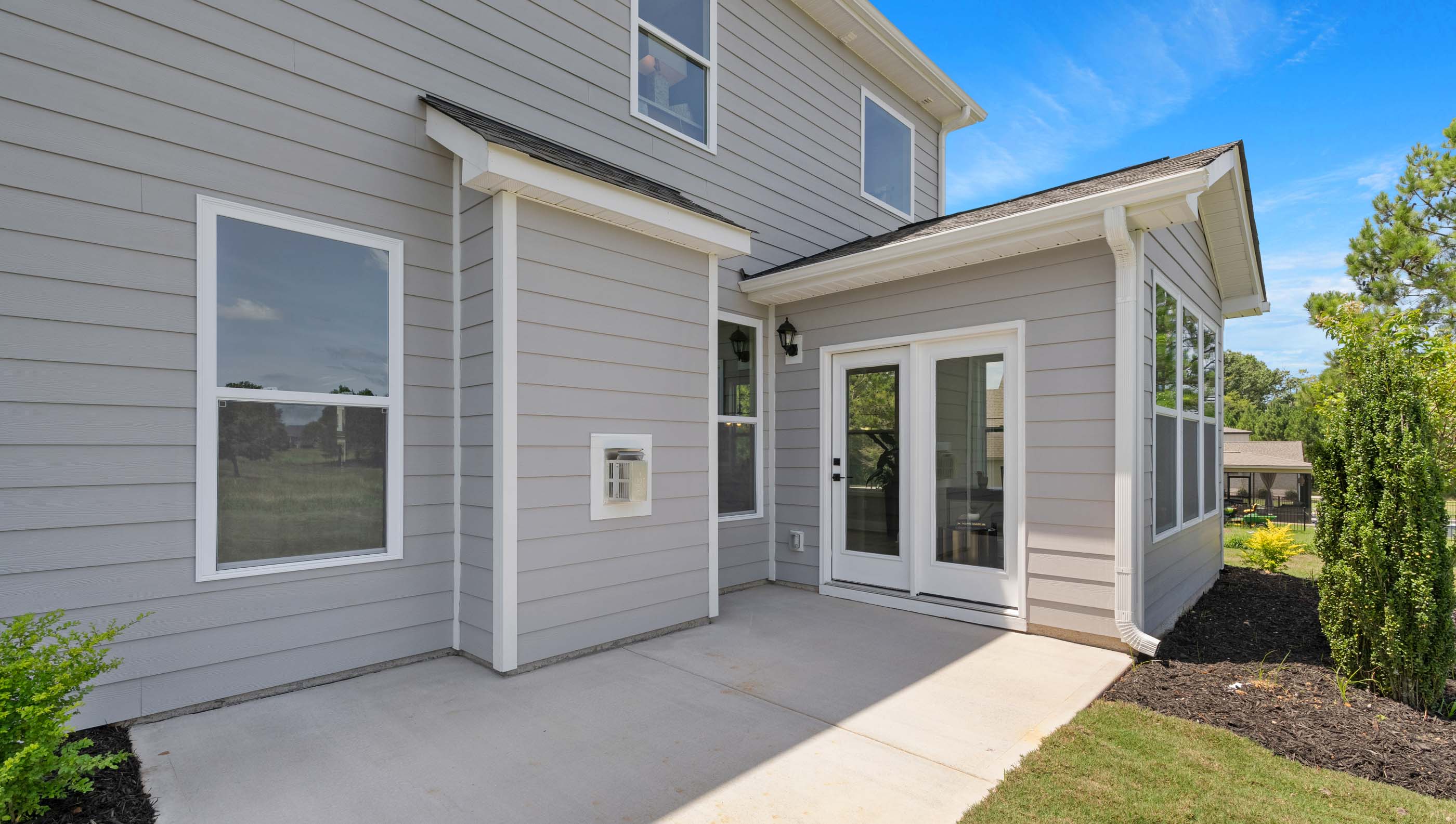 Large patio of home.