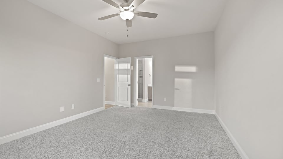 Primary bedroom on the main level.