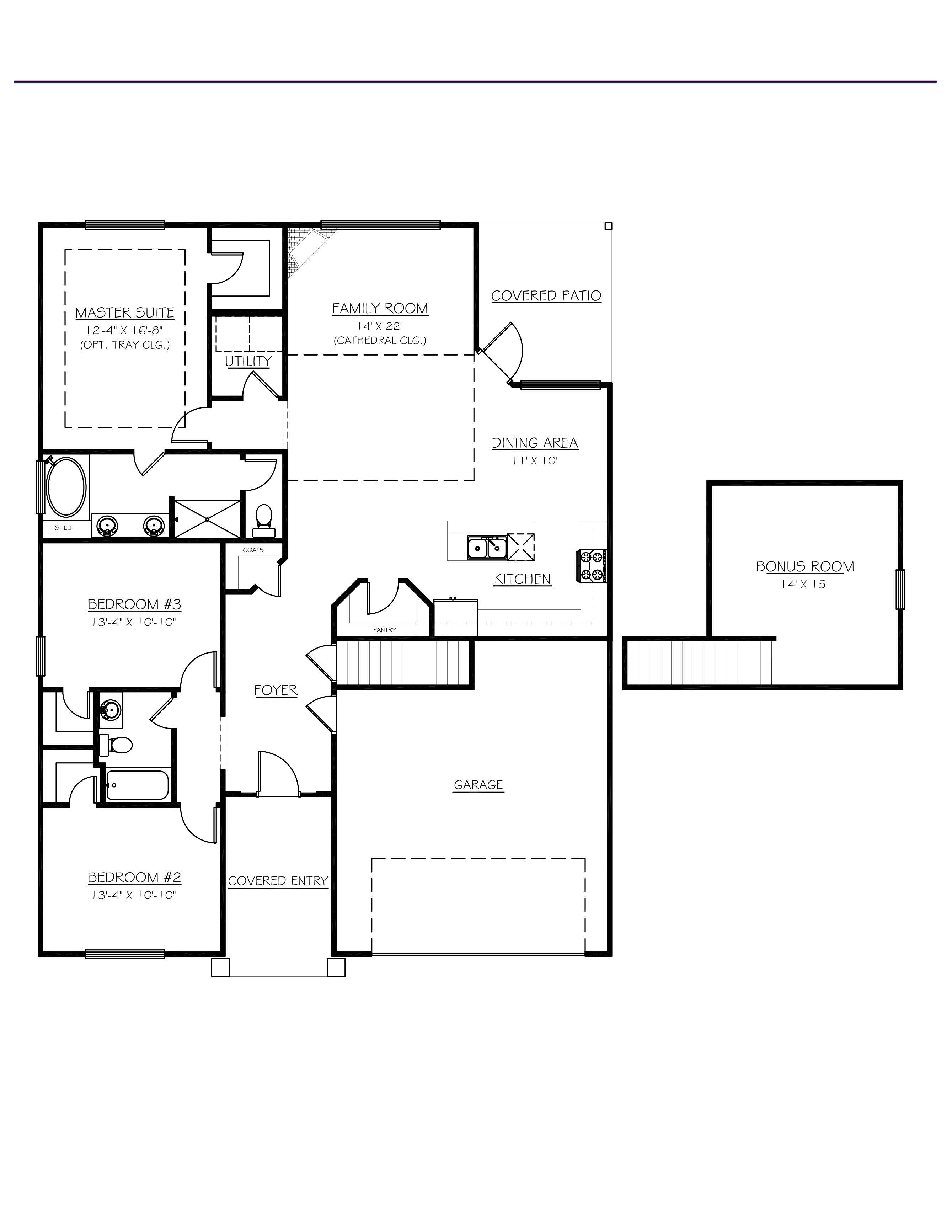 Floorplan of the Cameron.
