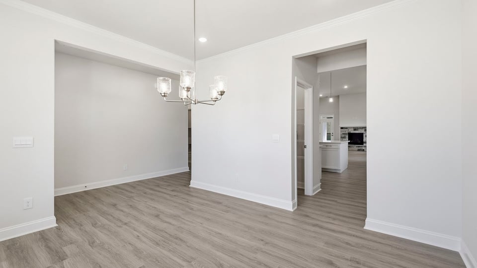 Dining area with windows.