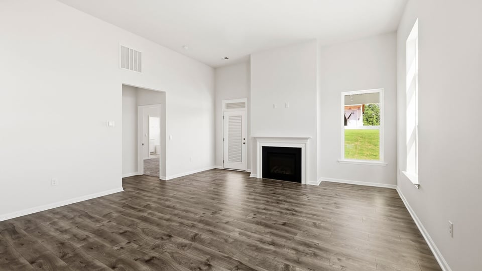 Living room with windows.