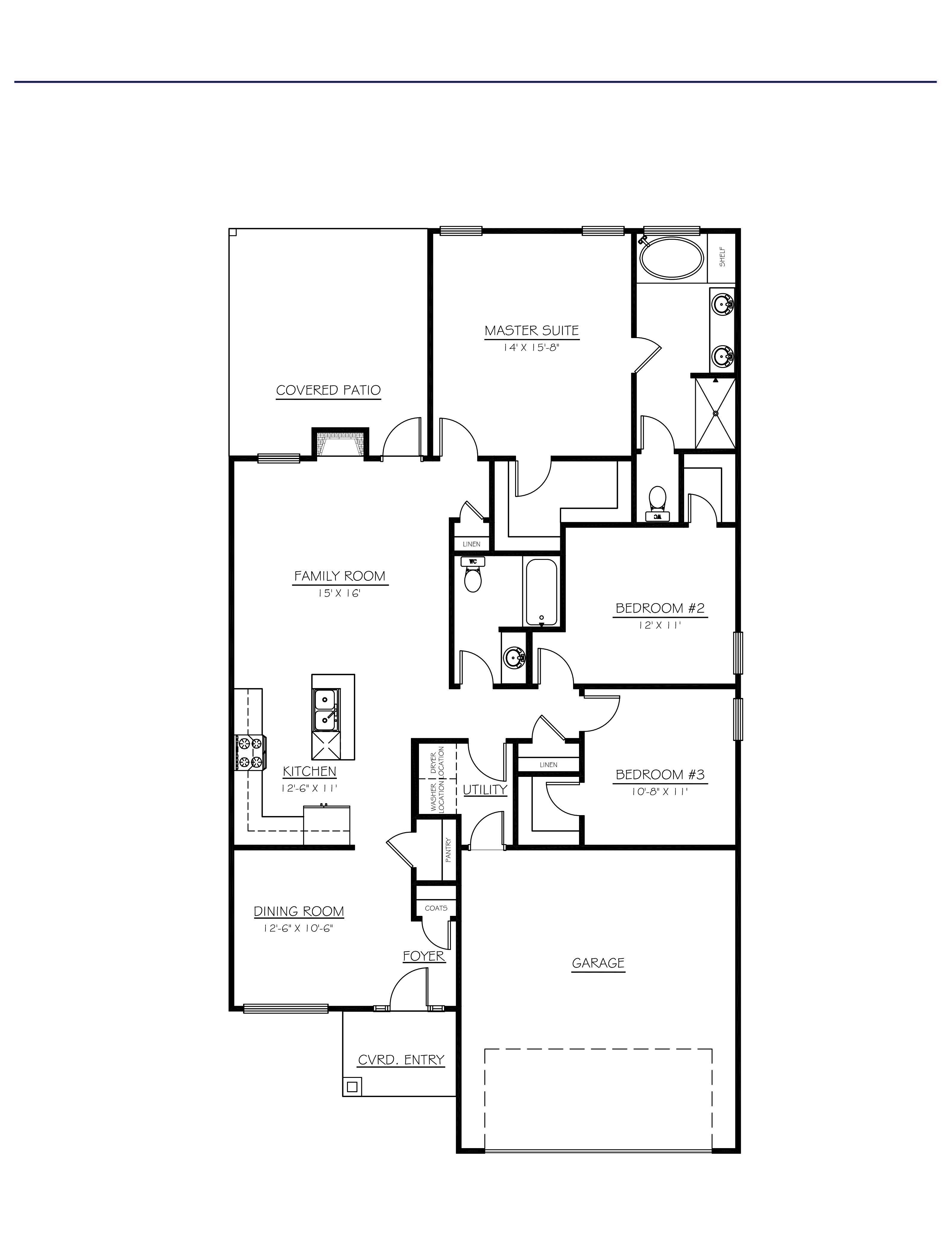 Floorplan of the Madison.