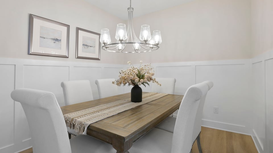Dining area with window.