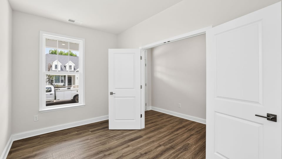 Bathroom with walk in shower.