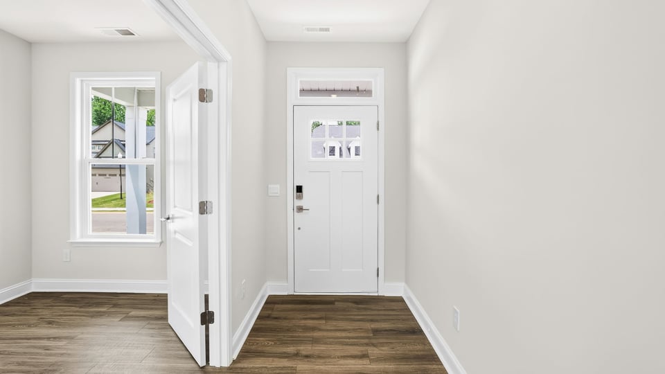 View of front door.