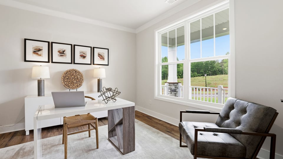 Flex room with window.