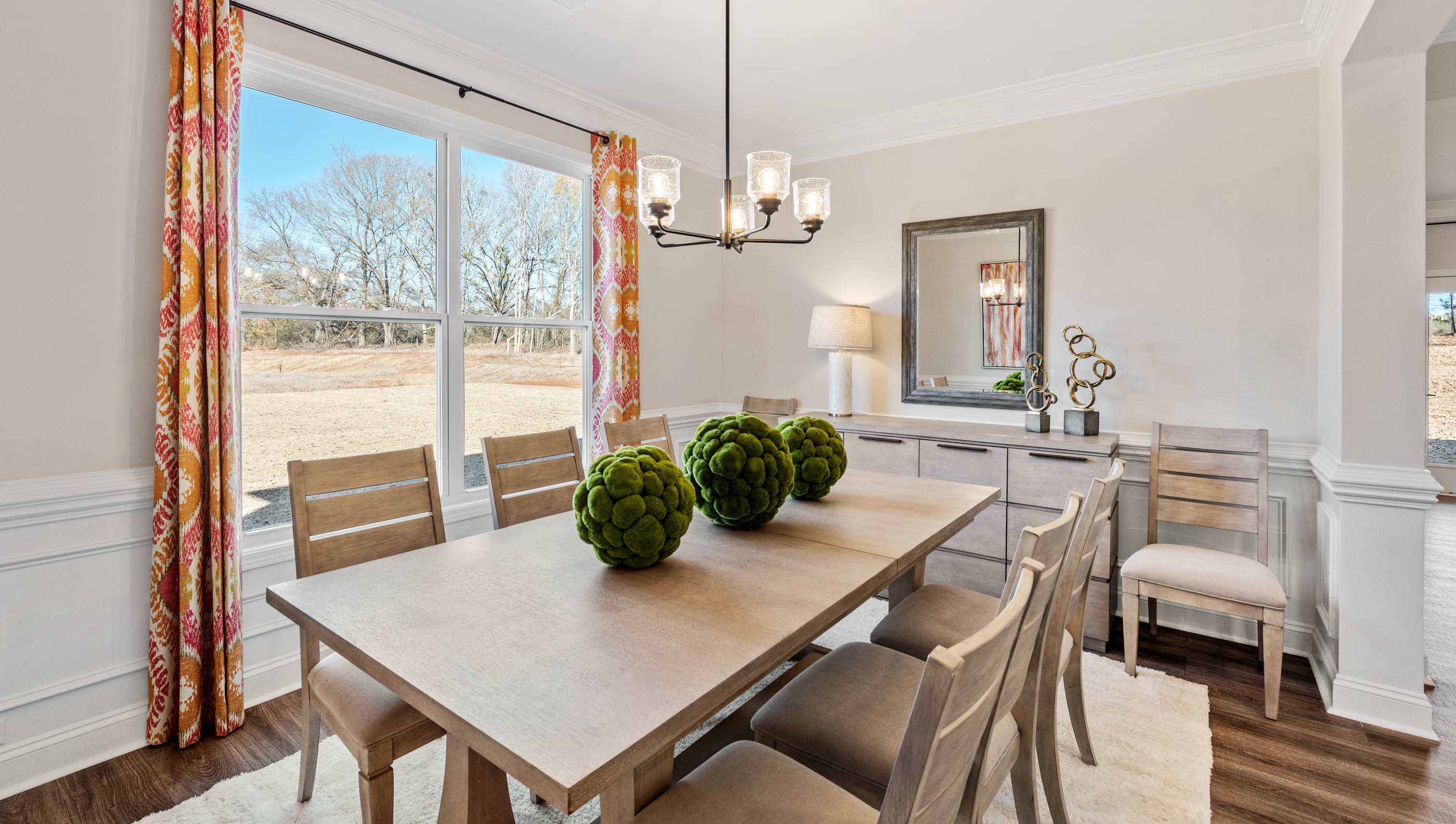 Dining area with window.