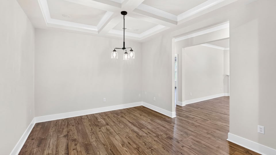 Dining area with window.