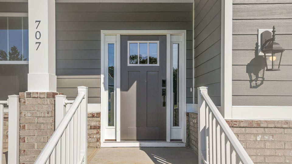 View of front door.
