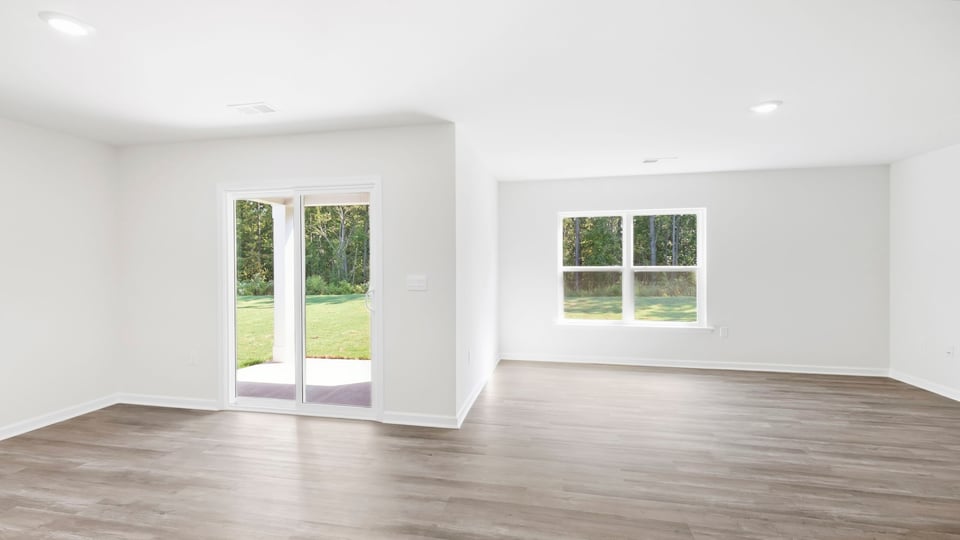 Living area with windows.
