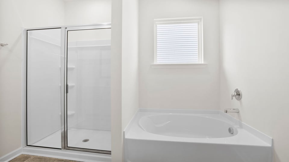 Primary bathroom with vanity sink.