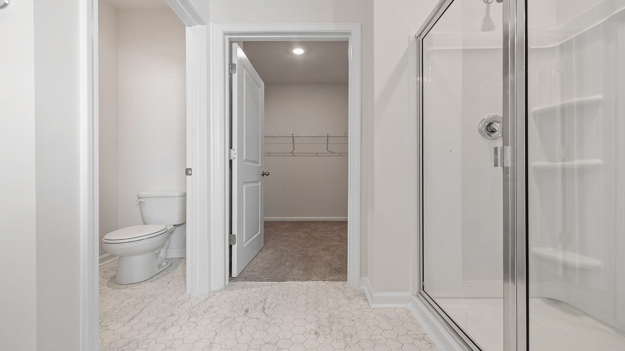 View of water closet.