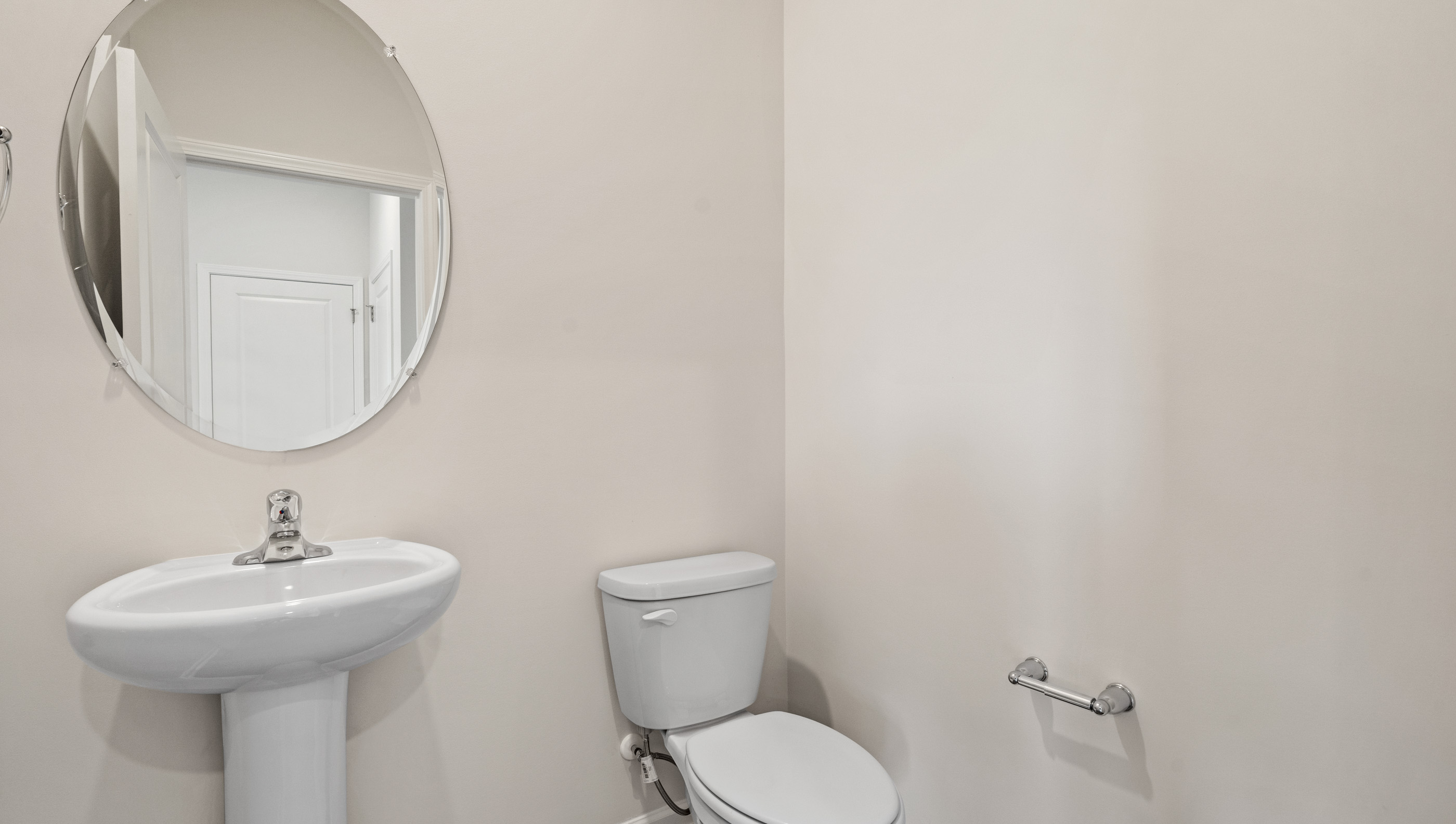 Half bathroom on main level.