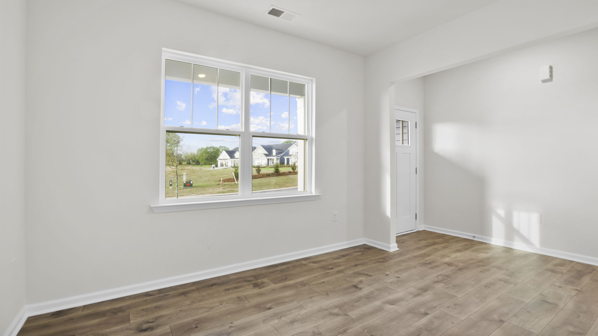 Flex room with windows.