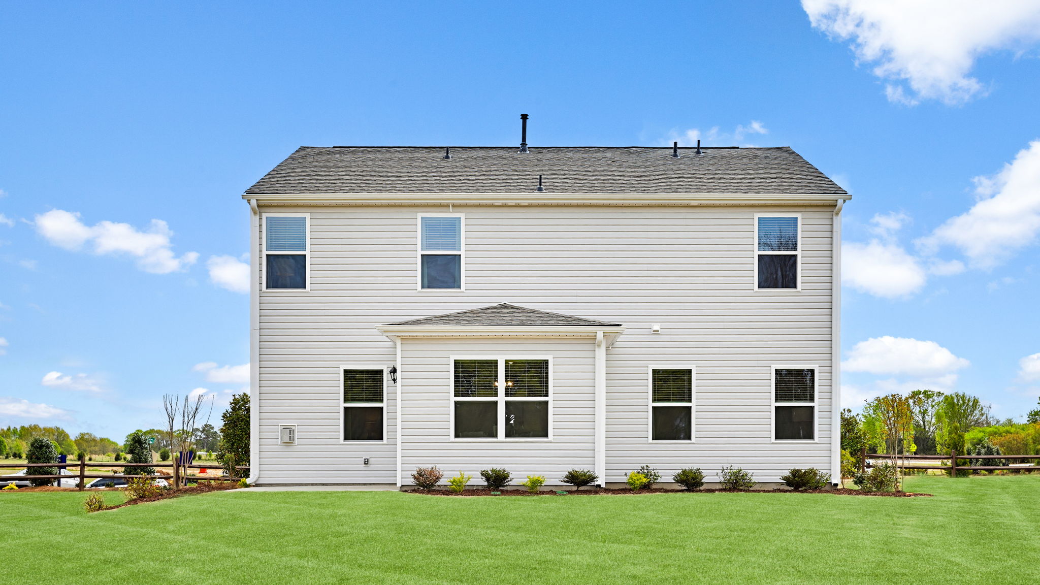 Back exterior of home.